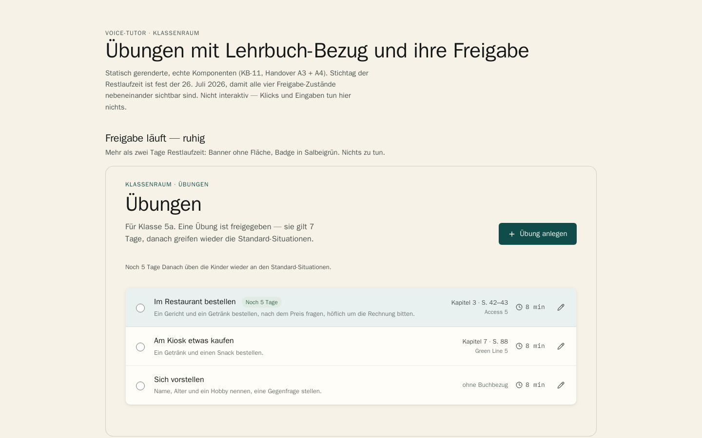 Vorschau Voicetutor Freigabe